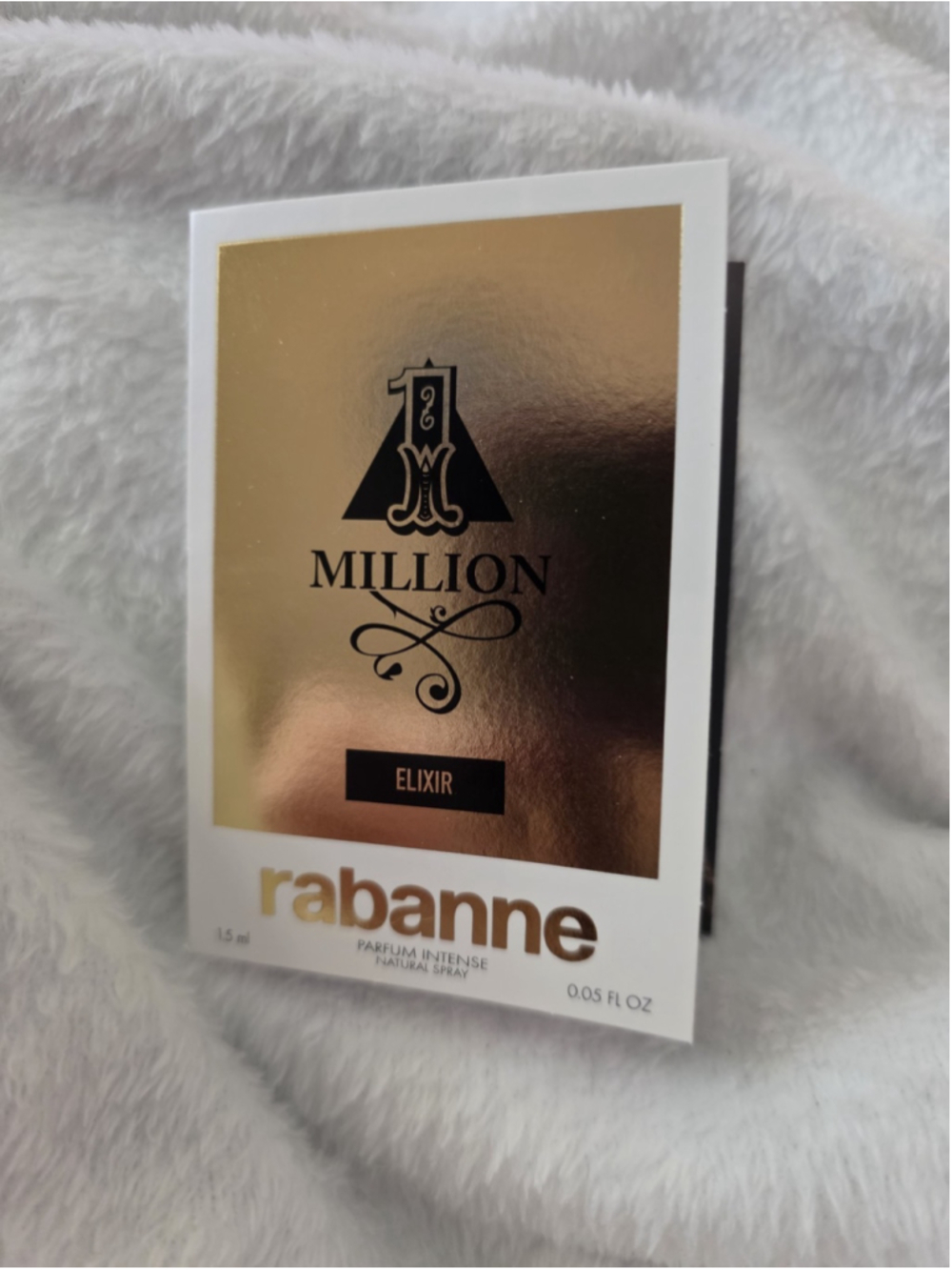 Paco Rabanne 1 Million Elixir Parfum Intense Sample Spray .05oz, 1.5ml in Card